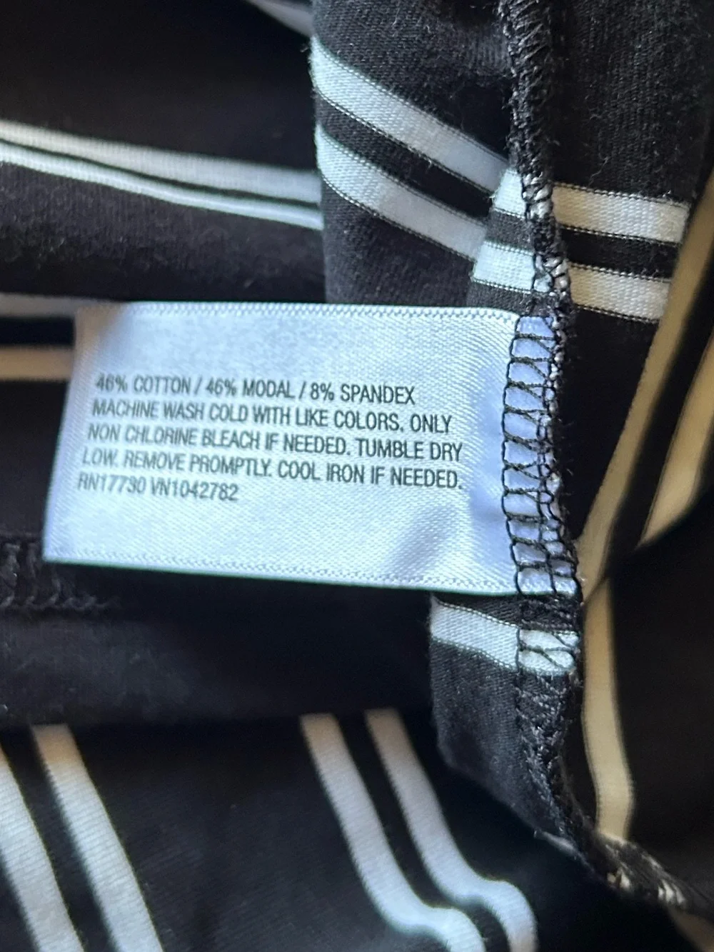 Goodfellow & Co Size XXL Black and White Striped Polo